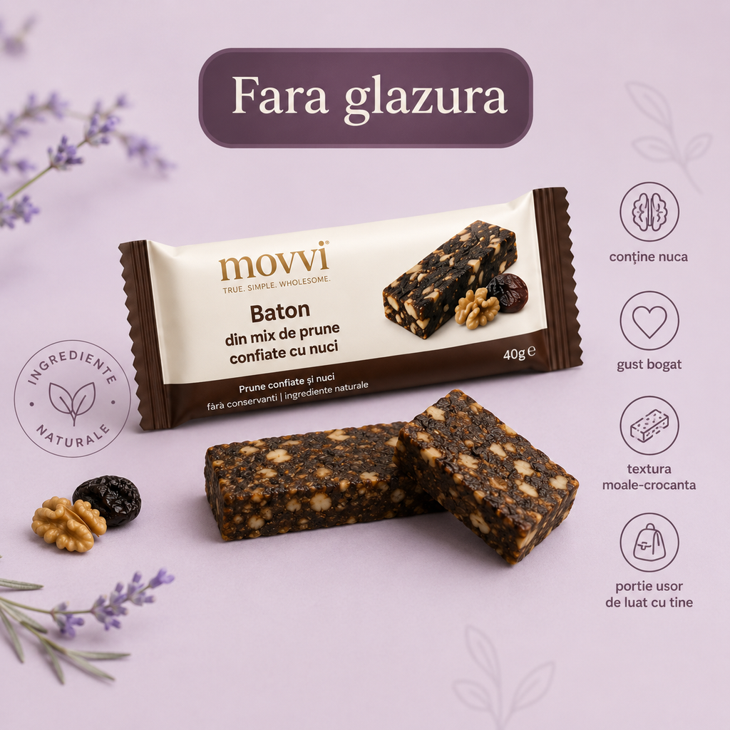 movvi baton fara glazura din prune confiate si nuci - imagine 5
