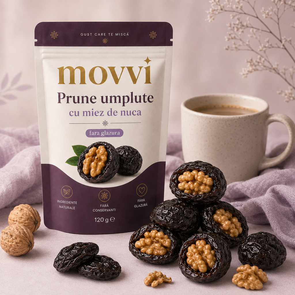 movvi prune umplute fara glazura cu miez de nuca - imagine 2